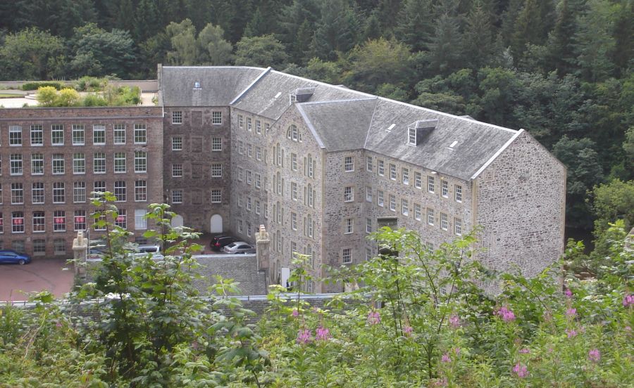 New Lanark on River Clyde in Scotland