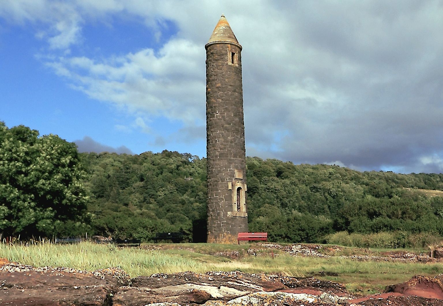 The " Pencil " monument at Largs