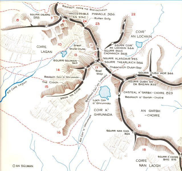 Location Map for the Inaccessible Pinnacle on the Skye Ridge