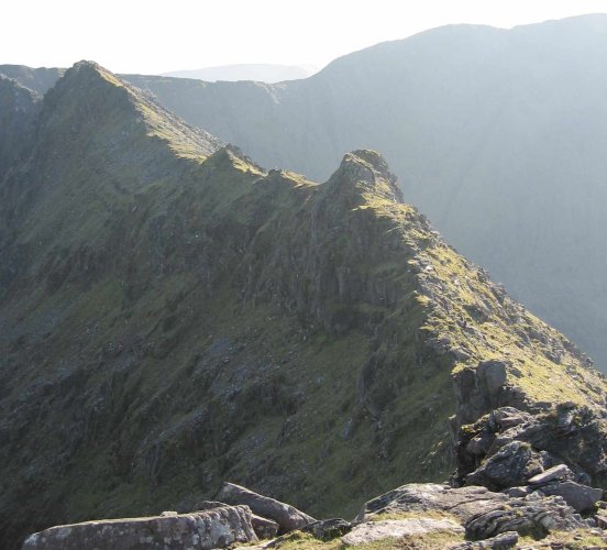 Carrauntoohil - Beenkeragh ridge in Macgillycuddy Reeks in SW Ireland