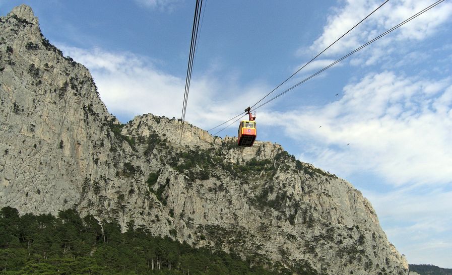 Ai-Petri mountain in the Crimea , Ukraine