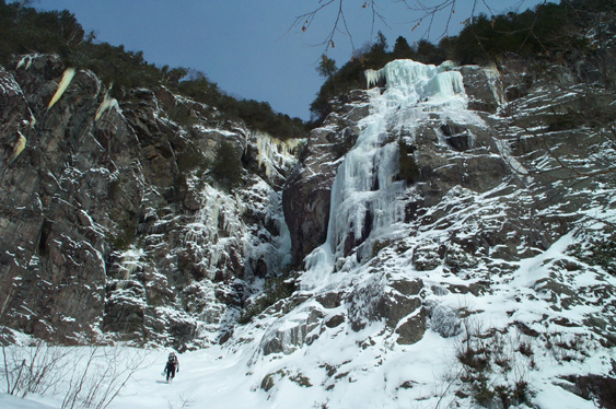 Frozen Waterfall, Montreal River, Northern Ontario, Canada