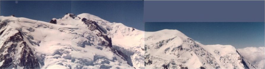 Mont Blanc from the Aiguille du Midi