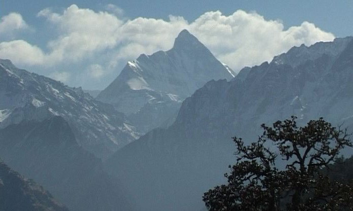 Nanda Devi in the Garwal Himalaya - the highest mountain in India