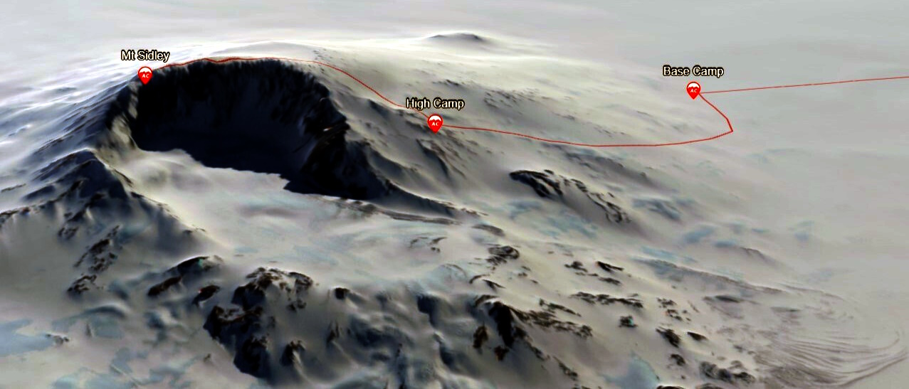 Mount Sidley - the highest volcano on the continent of Antarctica