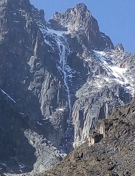 Glaciers on Mount Kenya in East Africa