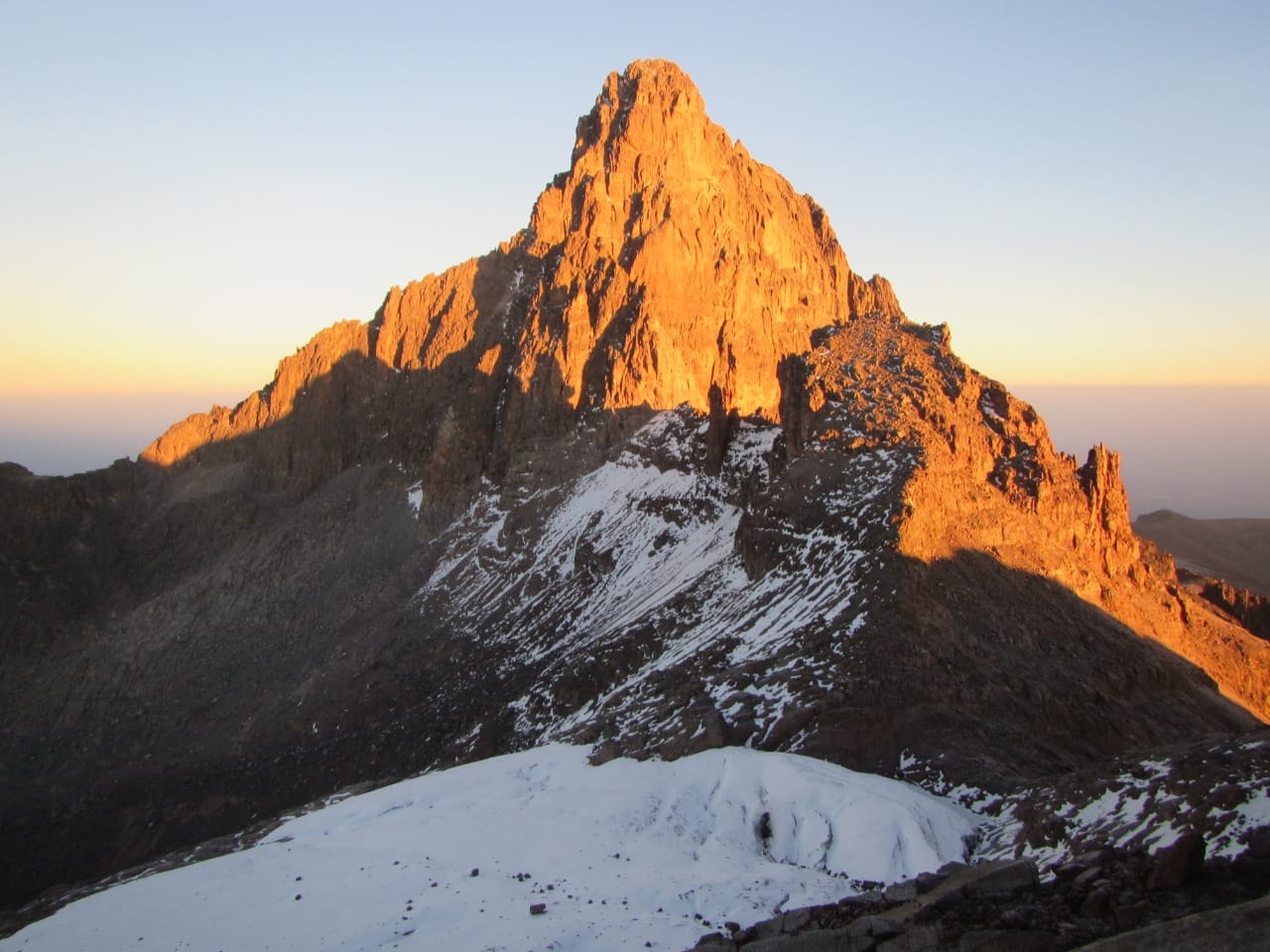 Mount Kenya in East Africa