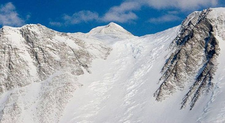 Vinson Massif ( 4897 metres, 16066 feet ) - the highest mountain on the continent of Antarctica